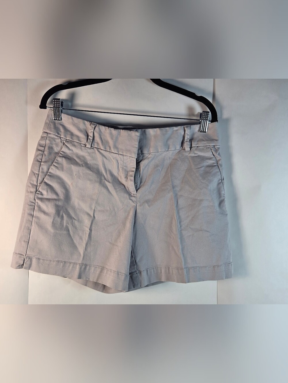 Classic Women's Light Gray Cotton Shorts